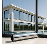 MARAPON® Pellicola per protezione solare per finestre interne [1,05 x 20 m], protezione solare dall'interno, trasparente dall'esterno, oscurante - Pellicola a specchio per finestra