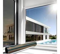 MARAPON Pellicola Specchio per Vetri Finestre Pellicola Specchio Marrone (Adesione Statica) 0,75x2 m Adesione Statica Senza Colla Pellicola Riflettente Privacy Protezione UV Anti Calore