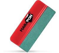 MARAPON® Raschietto per pellicola [10 x 4,3 cm), con rivestimento in alcantara, per finestre e pellicole per auto, pellicola di alta qualità anche per pellicola di carbonio e pellicola a secco