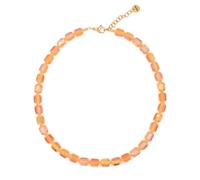 MARARDI Collane Donna [Bali Arancia] Italiano Collana Corta Perline di Vetro e Chiusura Dorata - Handmade Gioielli Italiani Originali Eleganti per Tutti i Giorni Eventi Matrimoni Occasioni Speciali