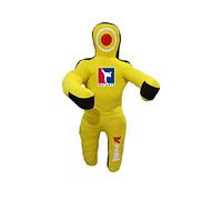 MarArt Kid's MMA Dummy Grappling Punching Bag Jiu Jitsu Judo Standing Style (Yellow, 47")