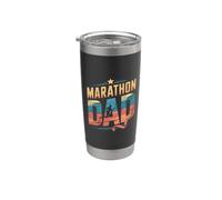 Marathon Dad Funny Running Father Runner Bicchiere termico in acciaio inox doppia parete