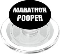 Marathon Pooper Champion Funny Award Tees and Mugs Dad Jokes PopSockets PopGrip per MagSafe