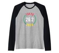 Maratona 26.2 a Tokyo 2026 Maglia con Maniche Raglan