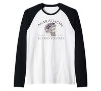 Maratona MA Sei Morto? Pheidippides EST 490 BC Run Meme Maglia con Maniche Raglan