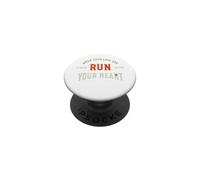 Maratona Quando le gambe sono stanche corri dal cuore PopSockets PopGrip Adesivo