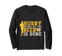 Maratone Runner Hurry Before all Beer Is Gone Corsa Maglia a Manica