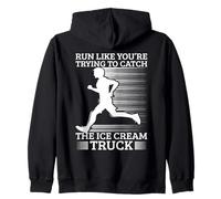 Maratone Trying Catch Ice Cream Truck Corsa Felpa con Cappuccio