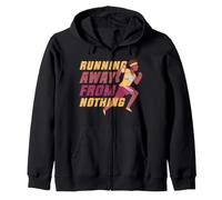 Maratoneta Running Away from Nothing Felpa con Cappuccio