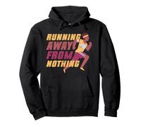 Maratoneta Running Away from Nothing Felpa con Cappuccio