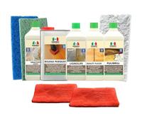 MARBEC KIT RESTUARA LEGNO VERNICIATO Per il restauro fai da te di pavimenti in parquet verniciato lucido. Dona al materiale una nuova protezione idrorepellente e antimacchia.