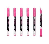 Marbel DA0223001475Cpack - Marbel Marqueur Universel Pointe Pointue Extra Fine 0,7mm Rose N°475 - Paquet de 6