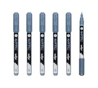 Marbel DA0223002223Cpack - Marbel Marqueur Universel Pointe Conique Fine 2mm Bleu Gris N°223 - Paquet de 6