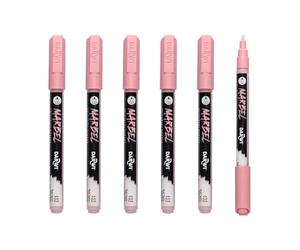 Marbel DA0223002479Cpack - Marbel Marqueur Universel Pointe Conique Fine 2mm Rose Tendre N°479 - Paquet de 6