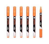 Marbel DA0223002752Cpack - Marbel Marqueur Universel Pointe Conique Fine 2mm Orange N°752 - Paquet de 6