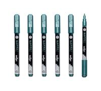 Marbel DA0233002060Cpack - Marbel Marqueur Universel Pointe Conique Fine 2mm Vert Metallise N°060 - Paquet de 6