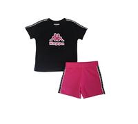 Marbel SpA Kappa T-shirt e pantaloncini in jersey di cotone, 160 g Grafica e logo Omini, stampa glitte Nastro intrecciato con banda, taglia 8 Y