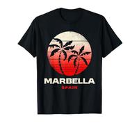 Marbella Spagna Palma Andalusia Spiaggia Tramonto Design Maglietta