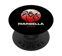 Marbella Spagna Palma Andalusia Spiaggia Tramonto Design PopSockets PopGrip Adesivo
