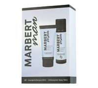 Marbert Man Classic Steel Blue Set con lavaggio capelli e corpo 150 ml + 200 ml