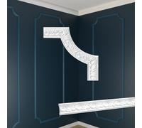 MARBET DESIGN 4 segmenti in polistirolo bianco - segmenti angolari per...