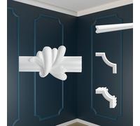 MARBET DESIGN campione di decorazione da parete, bacchette e segmenti di cornice