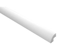Marbet Design Listelli decorativi E-1, leggeri e stabili, polistirolo estruso, profili in stucco, transizione a soffitto e a parete, bianco moderno, decorativi, XPS, 22 x 22 mm, 2 metri