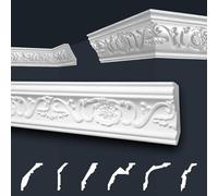 Marbet soffitto modanature bianco pacchetto risparmio di styrofoam EPS - stucco modanature fantasia, nel design tradizionale - (68 metri B-26) stucco angolo stampaggio modanatura muro