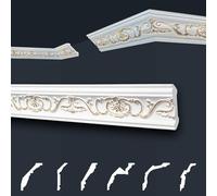 Marbet soffitto modanature gold pacchetto risparmio di styrofoam EPS - stucco modanature fantasia, nel design tradizionale - (40 metri B-06 G) stucco modanatura d'angolo modanatura