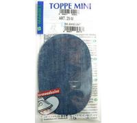 Marbet Toppe Termoadesive Colore Azzurro Jeans usati Mini 13 x 8,5cm Ovale Toppa Bambini Bambino 29M 099