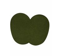 Marbet Toppe Termoadesive Verde Loden Scamosciate 17 x 11cm Ovale Toppa Maglie