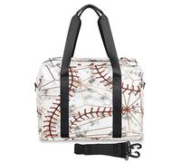 Marbl Art Basebal Travel Duffle Bag per donne uomini Marbl Weekend Pernottamento Borse 32 L Large Holdall Tote Cabin Bag per Sport Palestra Yoga, Colore, 32 L, Organizer per borse