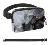 Marble-1346 Marsupio estetico retrò per uomini e donne, marsupio con tracolla regolabile, borsa a tracolla alla moda ovunque, per viaggi all'aperto, corsa, escursionismo, multicolore, Multicolore,