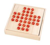 Marble Board Game - 5.90 Inch Solitaiŕe Chess Set | Wood Aristocratic Peg