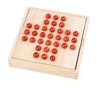 Marble Board Game | Wooden Board Strategy Chess For Students - Challenging Games Single Noble Chesss Jump Chess Toy For Adults Children, Classical Educational Family, Games & Accessories Game