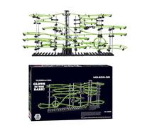 Marble Coaster Run Motor-Set - Gioco di corse in marmo, labirinto da costruzione, per bambini, kit di marmotta elettrico con design a batteria, in marmo scientifico sulle montagne russe