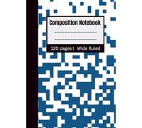 Marble Composition Notebook Wide Ruled: A Stylish Writing Companion for Home, Office, and Travel | 120 Pages | 7 x 10 | 17.78 x 25.4 cm | School Supplies