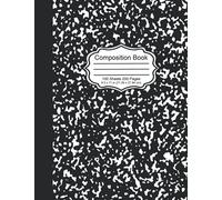 Marble Cover Composition Book with 100 Sheets / 200 Pages of Wide Ruled White Paper: College Ruled Composition Notebook, Home School Supplies for College Students