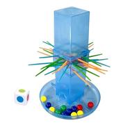 Marble Drop Game Sticks - Interactive Fun Board, Game Portable Leisure Toy with Colorful Stacking and Dropping Mechanics for Skill Development and Entertainment Lightweight Design 9.06 In