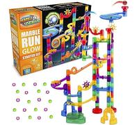 Marble Genius Marble Glow Run Set pista da corsa Glow in The Dark (115 pezzi) Giocattolo educativo STEM, accesso all'app di istruzioni e istruzioni, regalo per bambini, per principianti