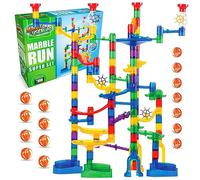 Marble Genius Marble Run (150 pezzi): labirinto o gioco di corse per tutte le età. Include 85 pezzi traslucidi e 65 biglie di vetro. Super Set!