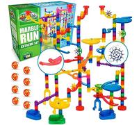 Marble Genius Marble Run (300 pezzi): labirinto o gioco di corse per tutte le età. Include 118 pezzi traslucidi e 119 set di biglie di vetro. Set estremo!