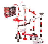 Marble Genius Marble Run Set da Corsa: 200 pezzi, Giocattoli, Blocchi per Costruzioni di Torri a Labirinto, Pista di Corsa, Gioco di Rotolamento, Giocattolo Educativo STEM, Regalo - Racing.