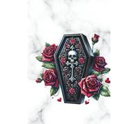 Marble Goth Journal - Elegant Black & Grey Notebook for Notes, Ideas, and Creativity: Lined Pages, 151 Pages, Perfect for Writers, Students, and Dark Aesthetic Lovers