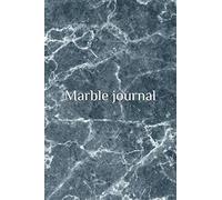 Marble journal: Marble Blank LIned journal, 120 pages, Write Notebook, Gorgeous 6" x 9" , Black & White, Creative grey, Artistic Paperback Cover