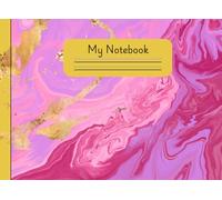 Marble Lined Journal - 120 Pages: Elegant 8.25" x 6" Writing Notebook for Students, Work, Daily Notes, Journaling & More