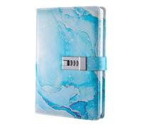 Marble Lock Diary Journaling Notebook - Kids Secret Locked Book Jig