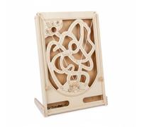 Marble Maze Activity Board for Seniors, Wooden Hand Coordination Game