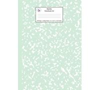 Marble Notebook A4: Mint Green College Ruled Journal: 3