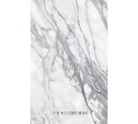Marble Pattern Notebook - 5x8 Inch, A5 Pocket Size, 53 Pages - Lined Cream Pages, Soft Glossy Cover